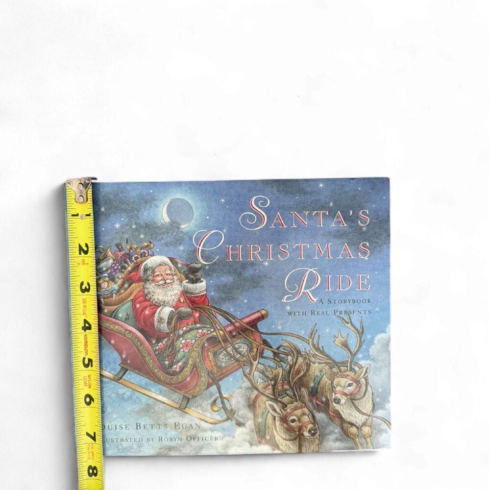 1993 Vintage Santa's Christmas Ride Interactive Book Louise Betts Egan Kidcore - Picture 5 of 8